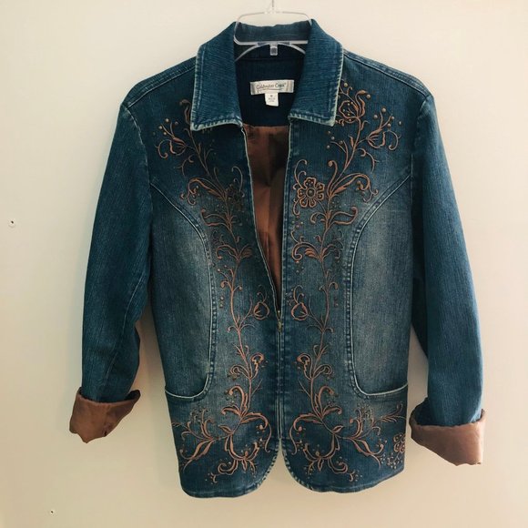 Medium Coldwater Creek Detailed Denim Jacket - Picture 1 of 4